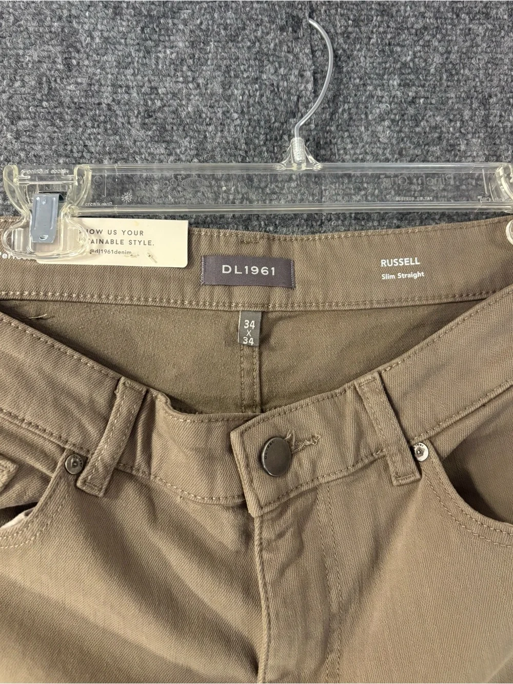 DL1961 Russell Slim Straight Cedarwood W34 X L34 NWT
